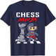 Funny chess ninja for kids and chess player T-Shirt - T-Shirt | Navy