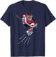 Ice Beast Lion Panther Cougar Hockey Claws Logo T-Shirt - T-Shirt | Navy