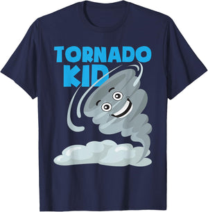 Tornado Kid - Storm Hunter Hurricane Chaser Meteorology T-Shirt - T-Shirt | Navy