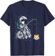 Dogelon Mars Fishing Elon Coin Blockchain Digital Asset T-Shirt - T-Shirt | Navy