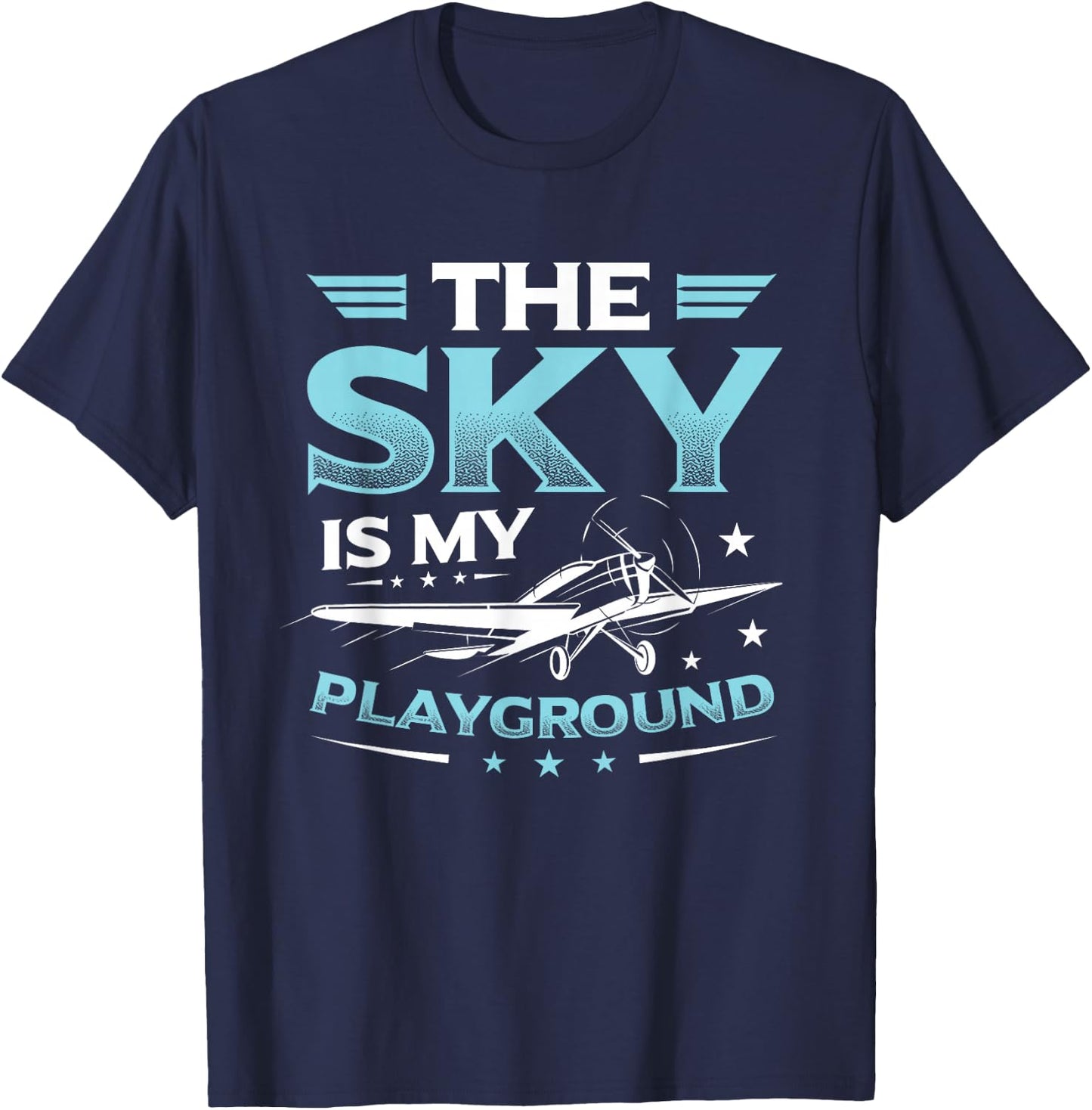The Sky Is My Playground RC Pilot Model Airplane Pilot T-Shirt - T-Shirt | Navy