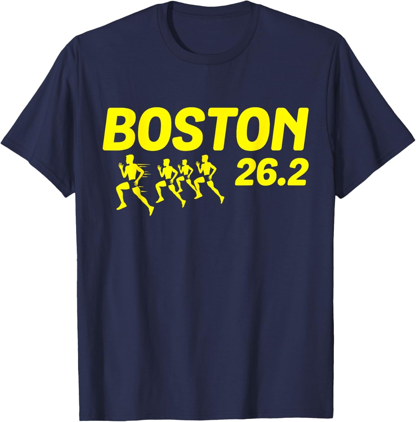 Boston 26.2 Miles 2021 Running Marathon Friend Support Gifts Small T-Shirt - T-Shirt | Navy