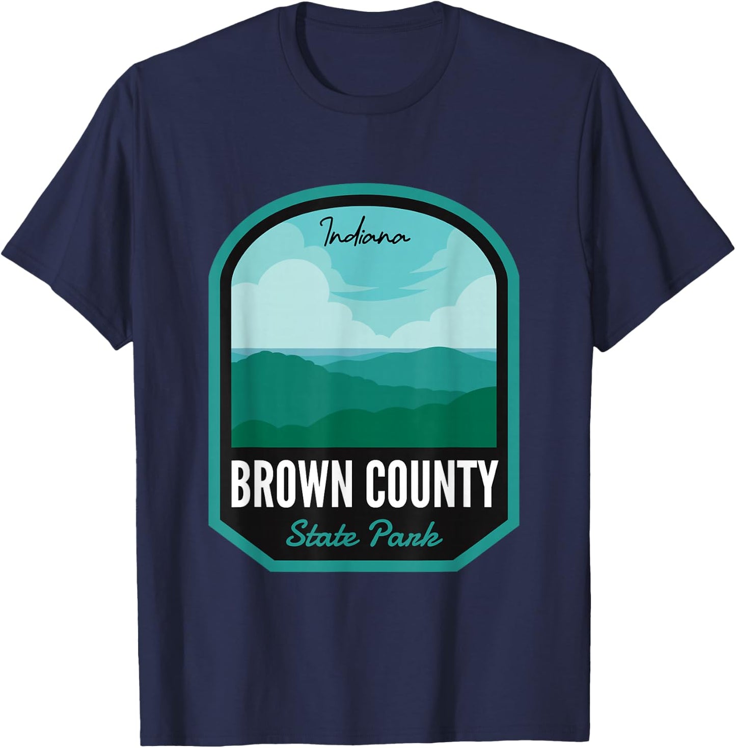 Brown County State Park Indiana T-Shirt - T-Shirt | Navy