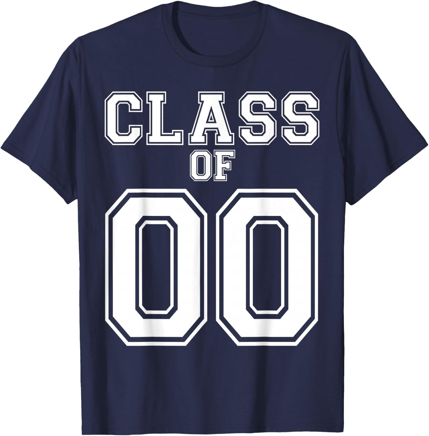 Class Of 2000 Custom Graduation Senior Personalized Grads T-Shirt - T-Shirt | Navy