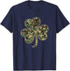 St Patricks Day Irish Shamrock Camo Camouflage Women T-Shirt - T-Shirt | Navy