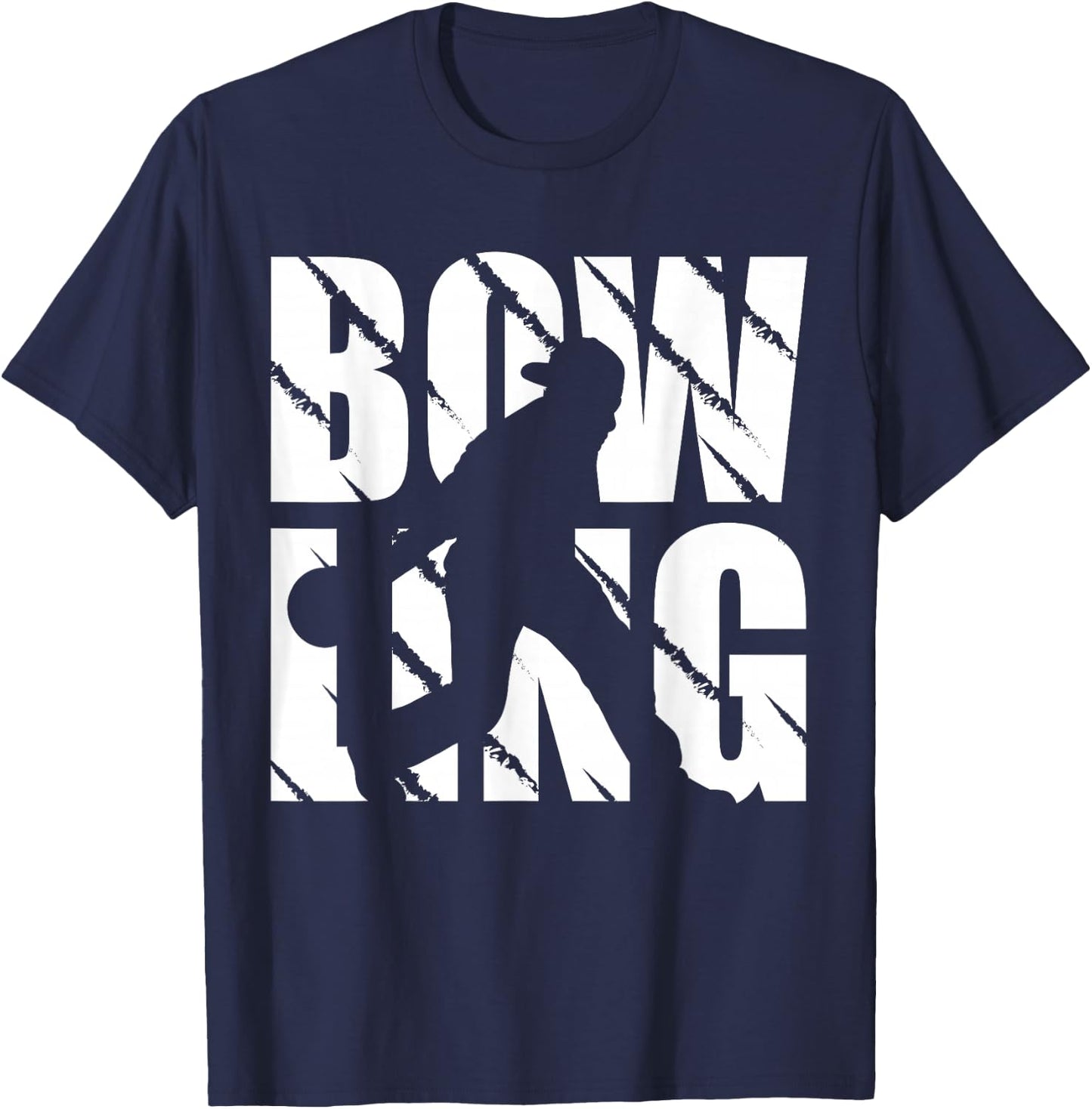 Funny Bowling Design Bowling Player and Bowling T-Shirt - T-Shirt | Navy