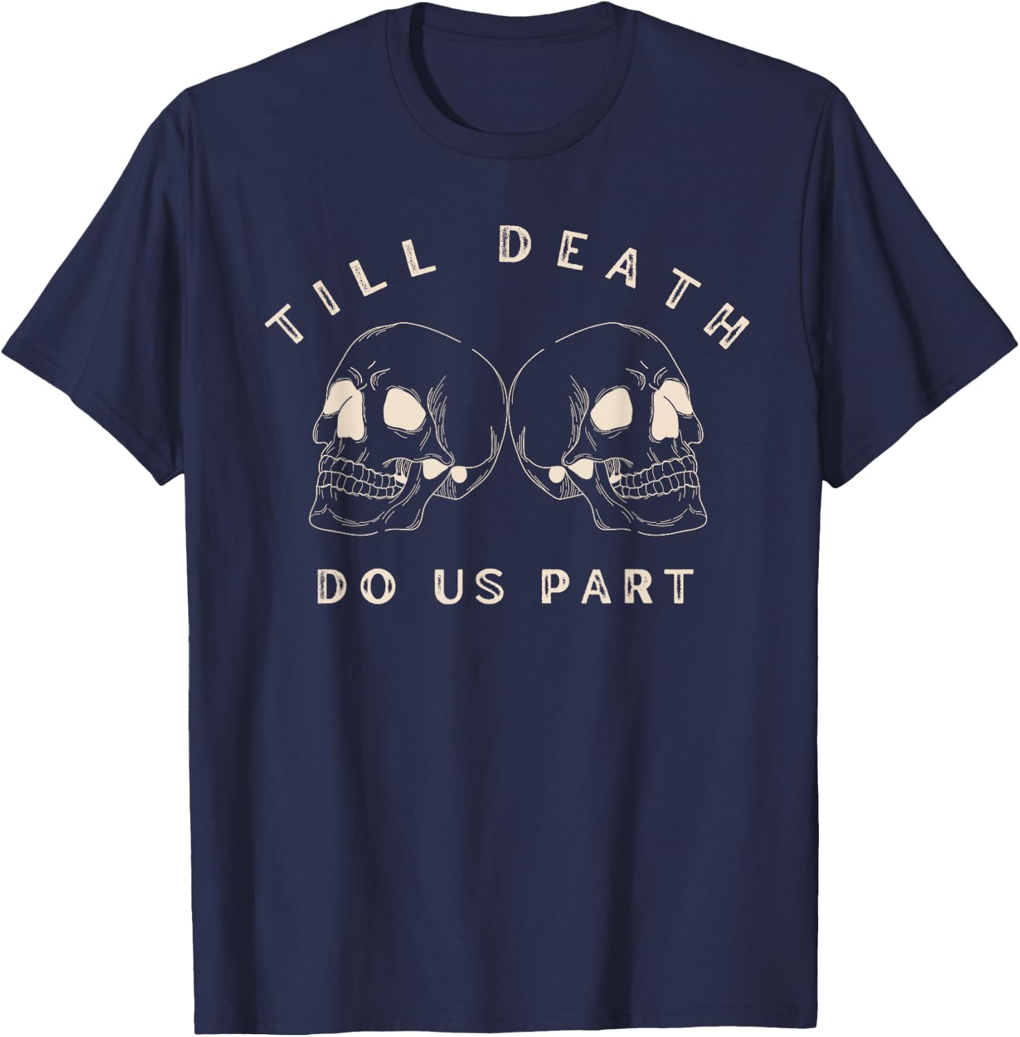 Till death do us part Halloween bachelorette party T-Shirt - T-Shirt | Navy