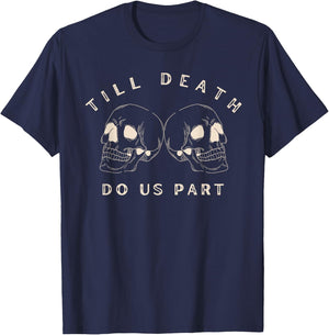 Till death do us part Halloween bachelorette party T-Shirt - T-Shirt | Navy