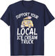 Support your local Ice Cream Truck Women T-Shirt - T-Shirt | Navy