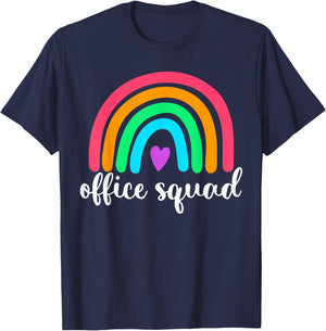 Office Squad Administrative Gifts Assistant School Secretary T-Shirt - T-Shirt | Navy