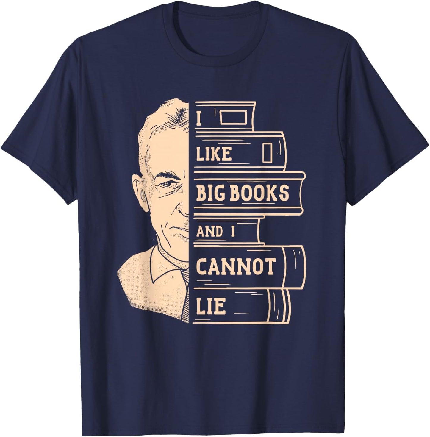 Big Books - Addiction Recovery Bill W. Alcoholics Anonymous T-Shirt - T-Shirt | Navy