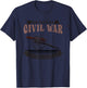 Official Civil War Enthusiast American Lover US Reenactor T-Shirt - T-Shirt | Navy