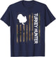 Turkey Hunter American Flag Turkey Hunting Lover Men T-Shirt - T-Shirt | Navy