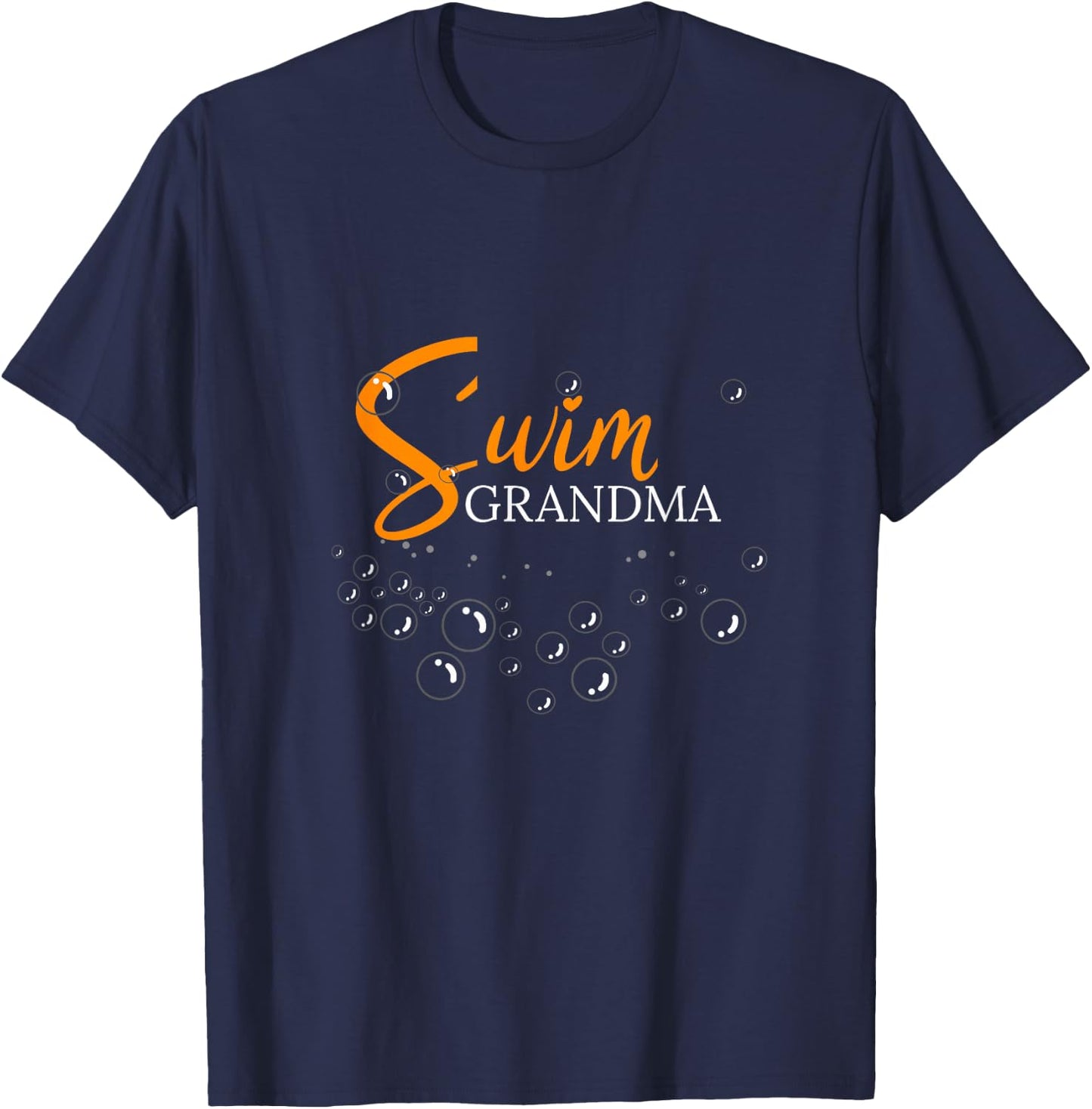 Swim Swimmer Love Funny Swimming Shirt Sport Grandma Gift T-Shirt - T-Shirt | Navy