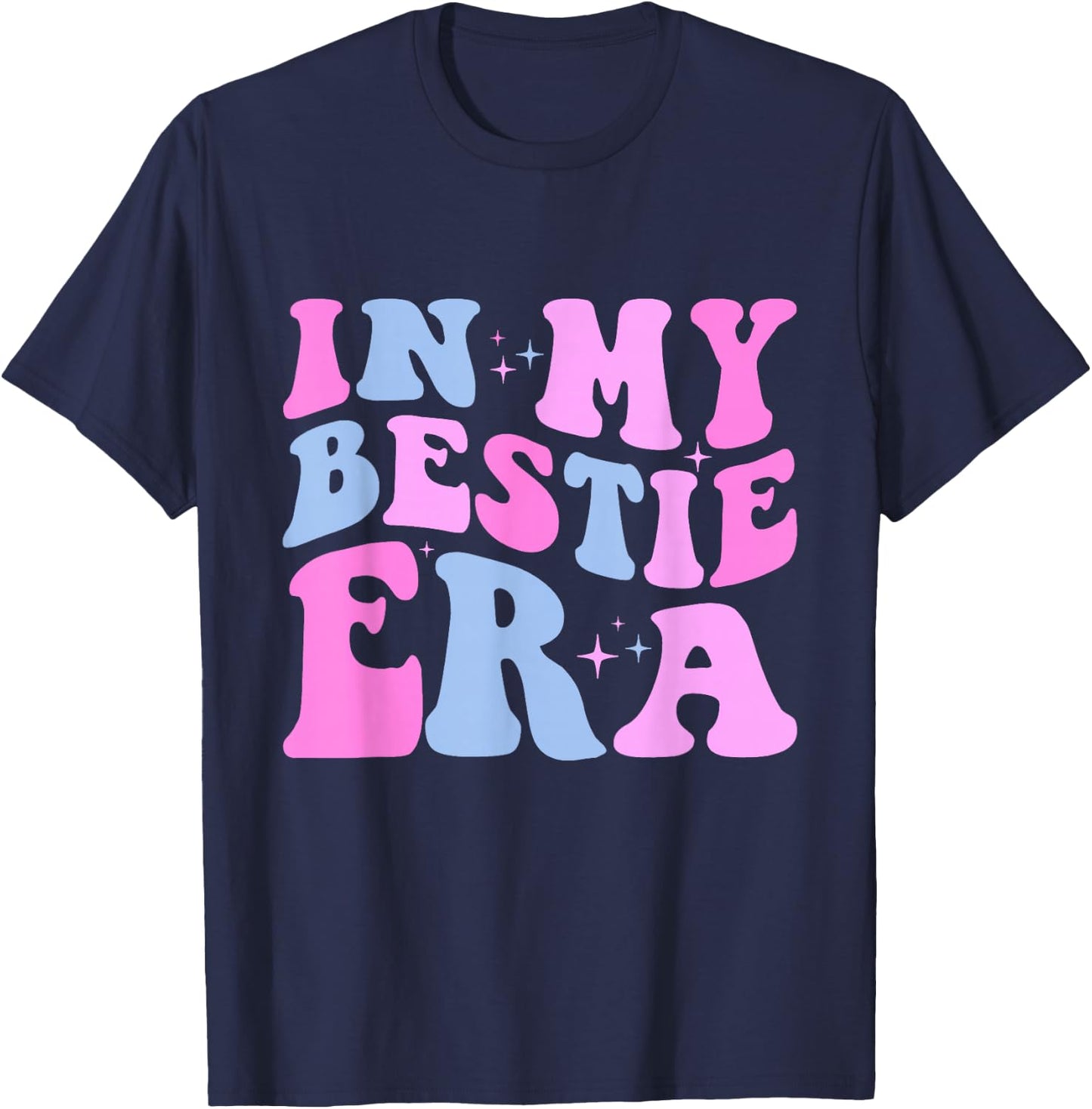 Retro In My Bestie Era T-Shirt - T-Shirt | Navy