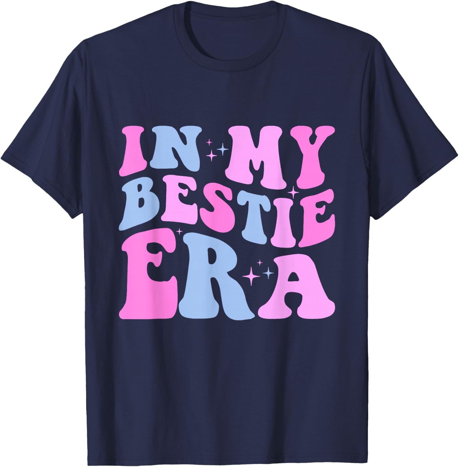 Retro In My Bestie Era T-Shirt - T-Shirt | Navy