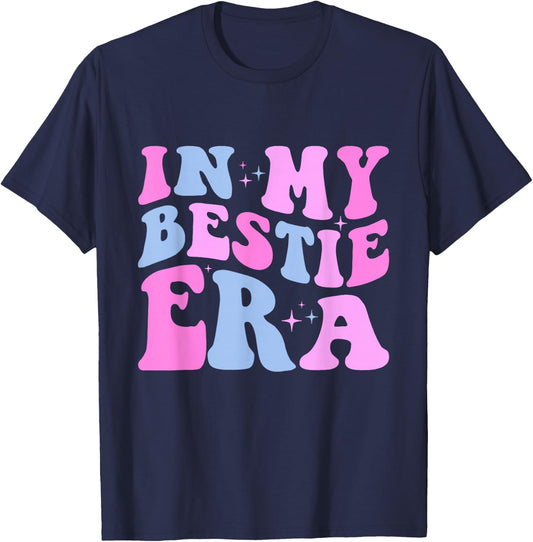 Retro In My Bestie Era T-Shirt - T-Shirt | Navy