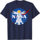 NASA Astronaut Vitruvian Man Style Logo T-Shirt - T-Shirt | Navy