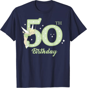 Disney Peter Pan 50th Birthday Tinkerbell Portrait T-Shirt - T-Shirt | Navy