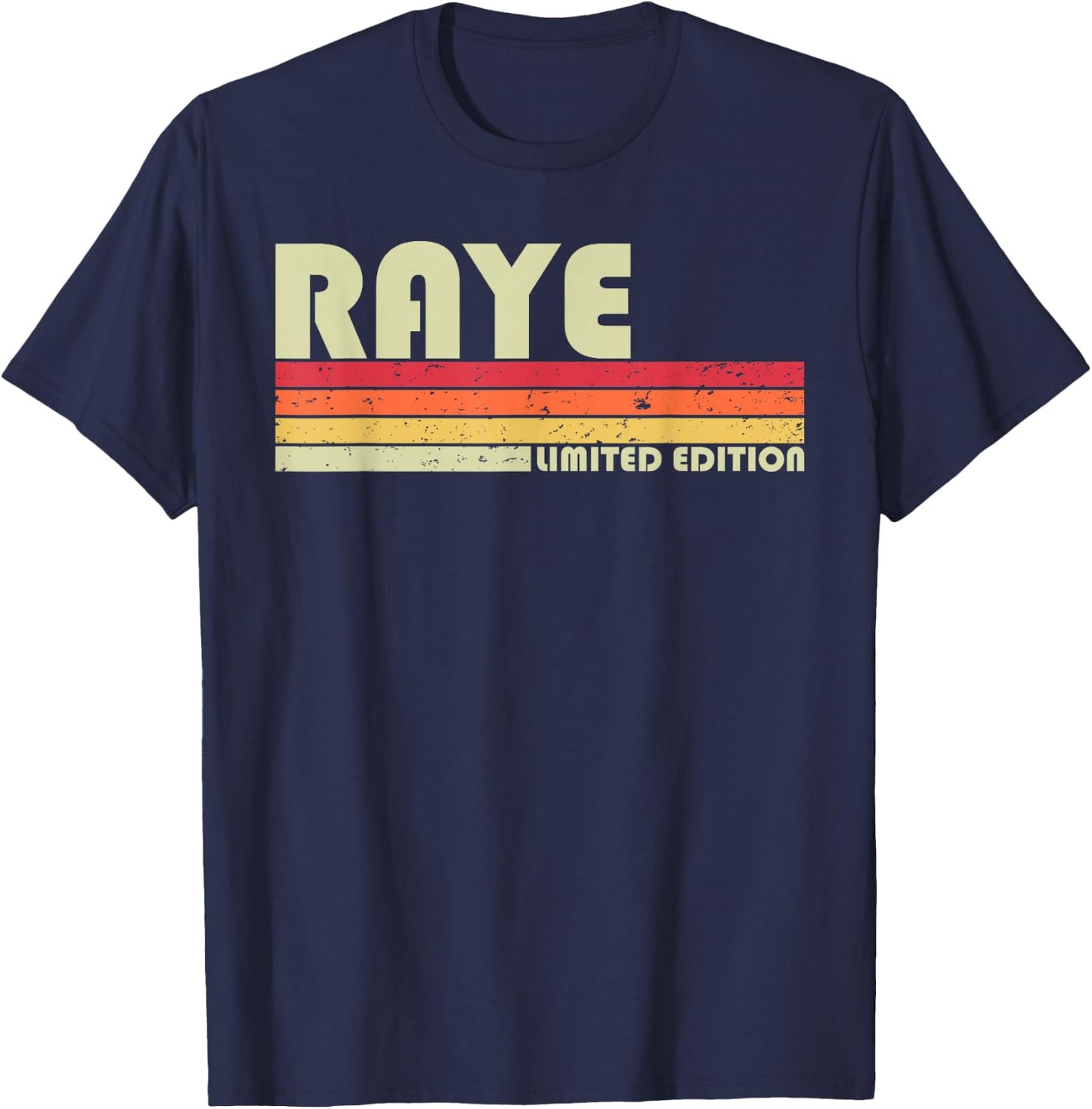 RAYE Name Personalized Retro Vintage 80s 90s Birthday T-Shirt - T-Shirt | Navy