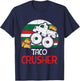Kids Taco Crusher Monster Truck Toddler Boys Cinco De Mayo Kids T-Shirt - T-Shirt | Navy