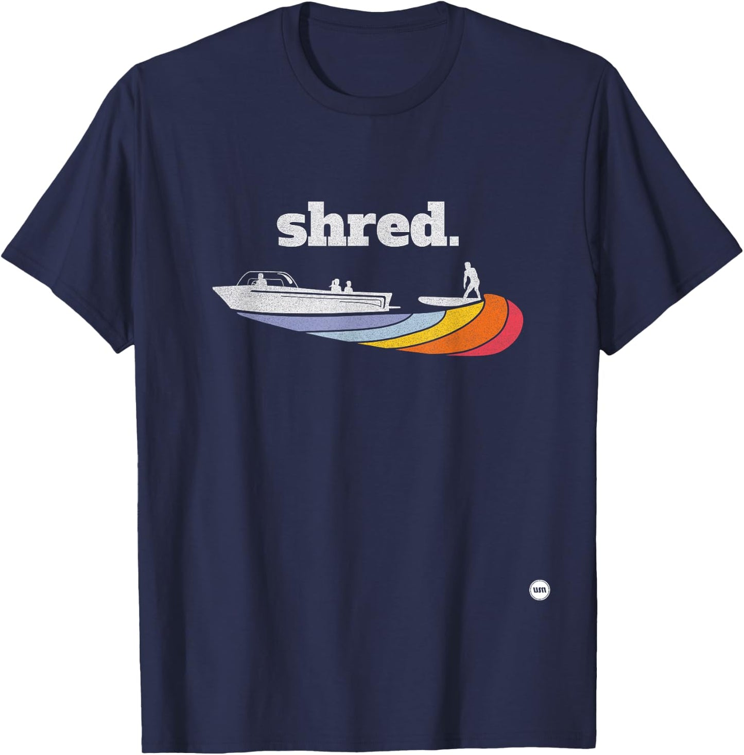 Wakesurfing Shred Vintage - Kids T-Shirt - T-Shirt | Navy