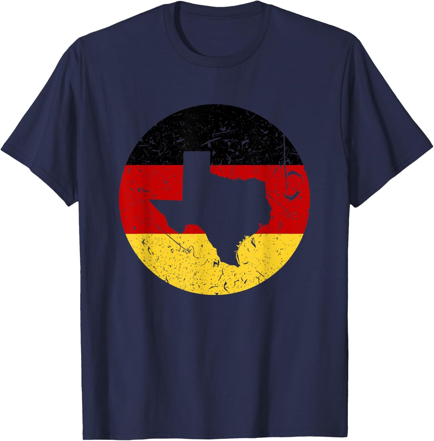 Proud Texan-German Heritage From Texas Germany Home Pride T-Shirt - T-Shirt | Navy