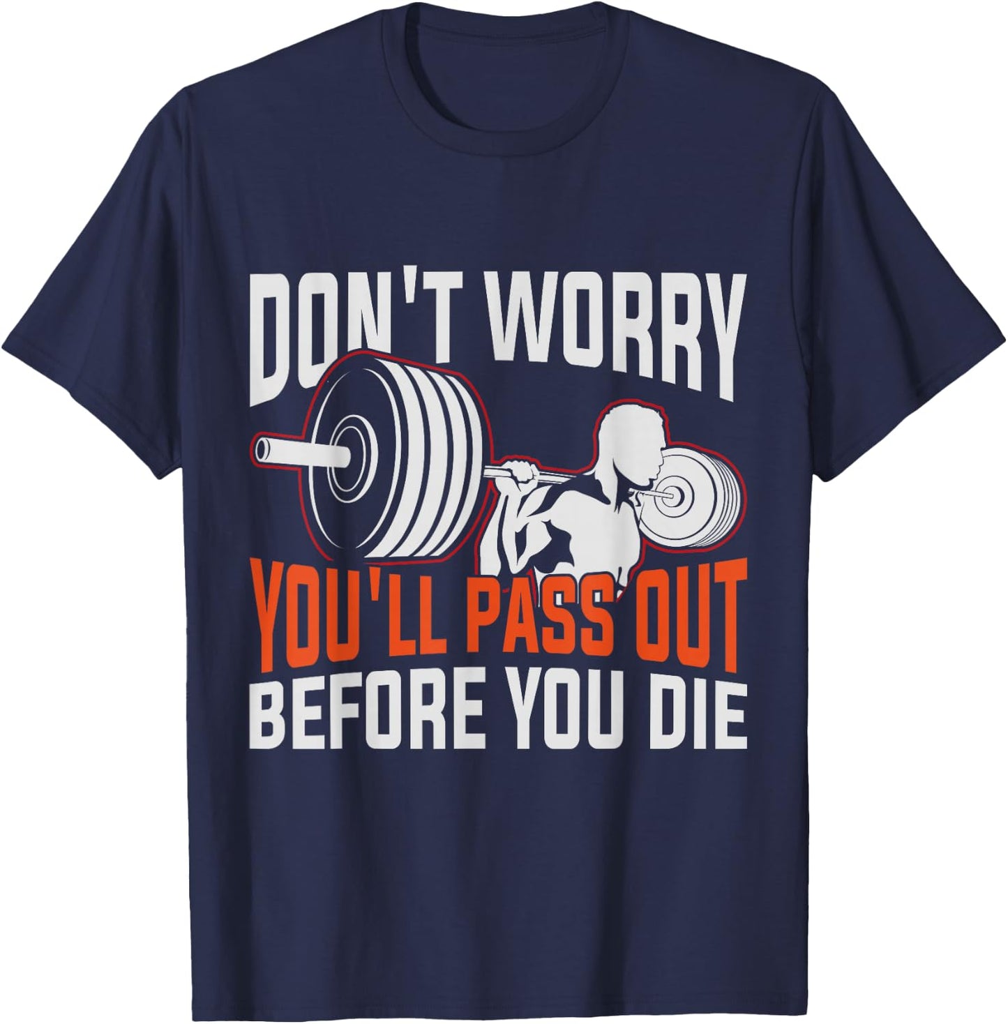 Funny Fitness Trainer Gift Gym Workout Personal Trainer T-Shirt - T-Shirt | Navy