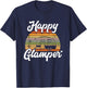 Camping Funny Camper Funny Glamping Happy Glamper T-Shirt - T-Shirt | Navy