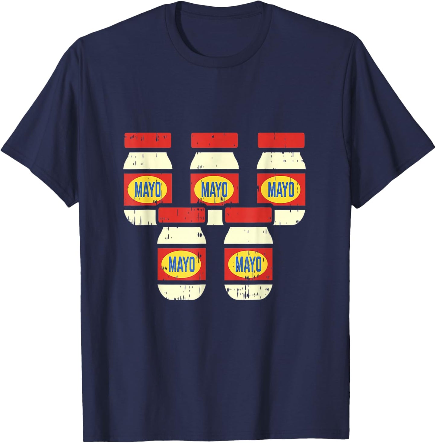 Funny Cinco De Mayo Mayonnaise Shirt Foodie Mexican Fiesta T-Shirt - T-Shirt | Navy
