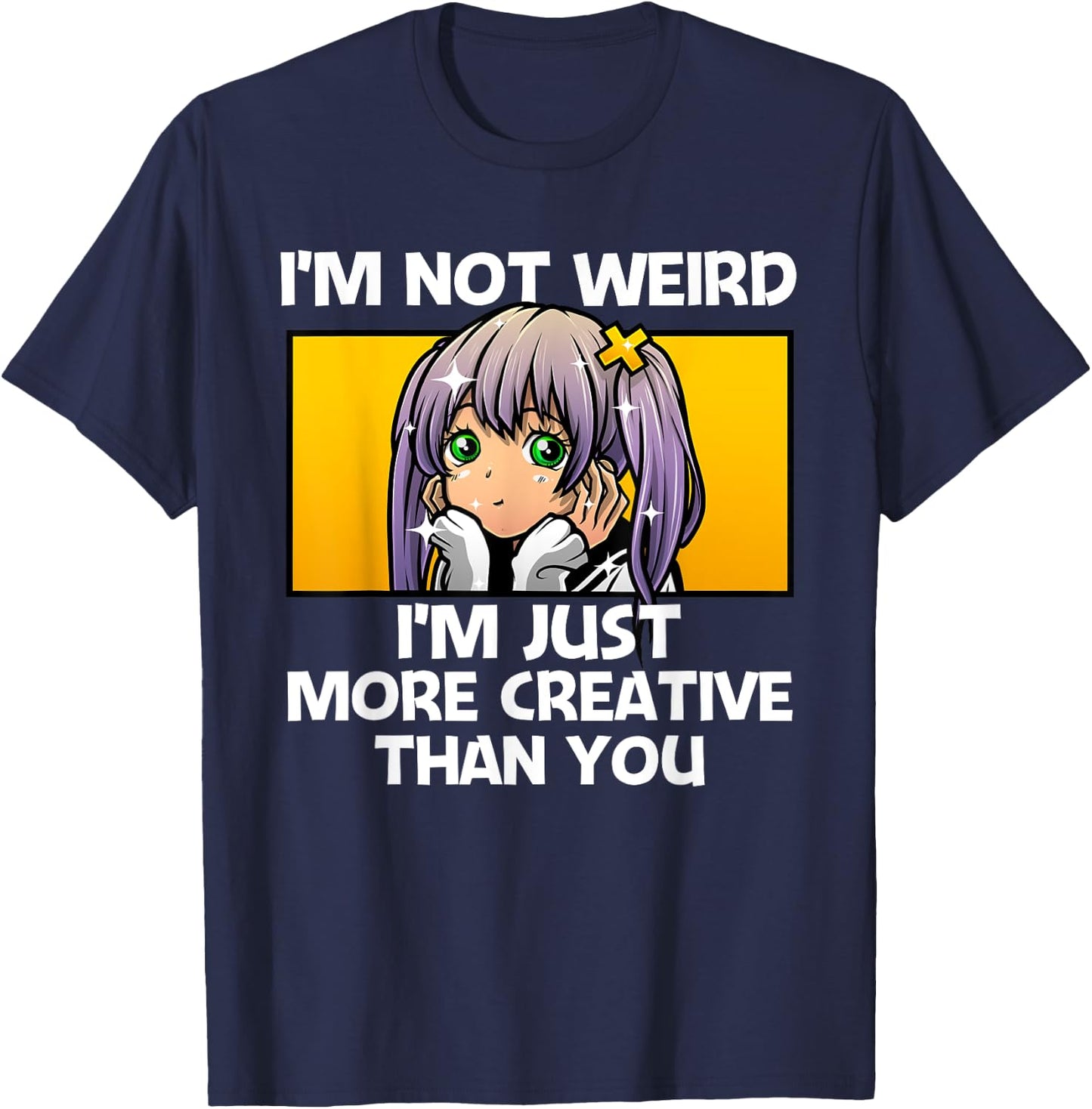 Anime Art Teen Girls Men Anime Merch Anime Lovers T-Shirt - T-Shirt | Navy