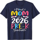 Proud mom of 2026 Pre-K Graduate Mothers Day Graduation T-Shirt - T-Shirt | Navy
