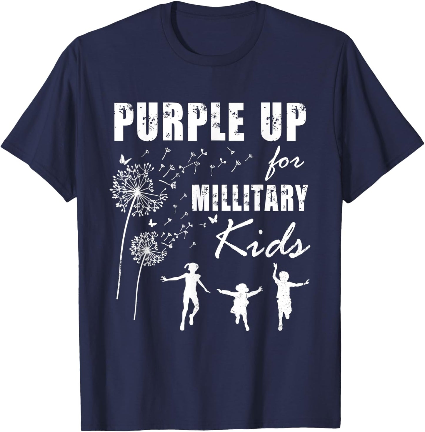 Purple Up for Military Kids Month of the Military Child T-Shirt - T-Shirt | Navy
