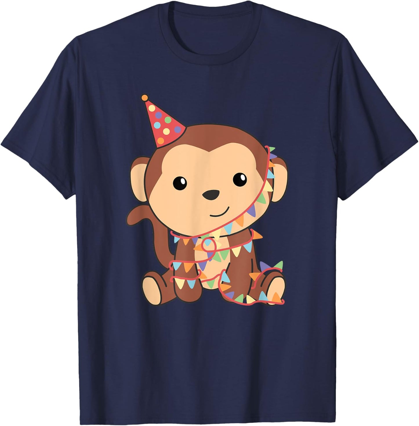 Birthday Monkey for Kids A Birthday Monkey T-Shirt - T-Shirt | Navy
