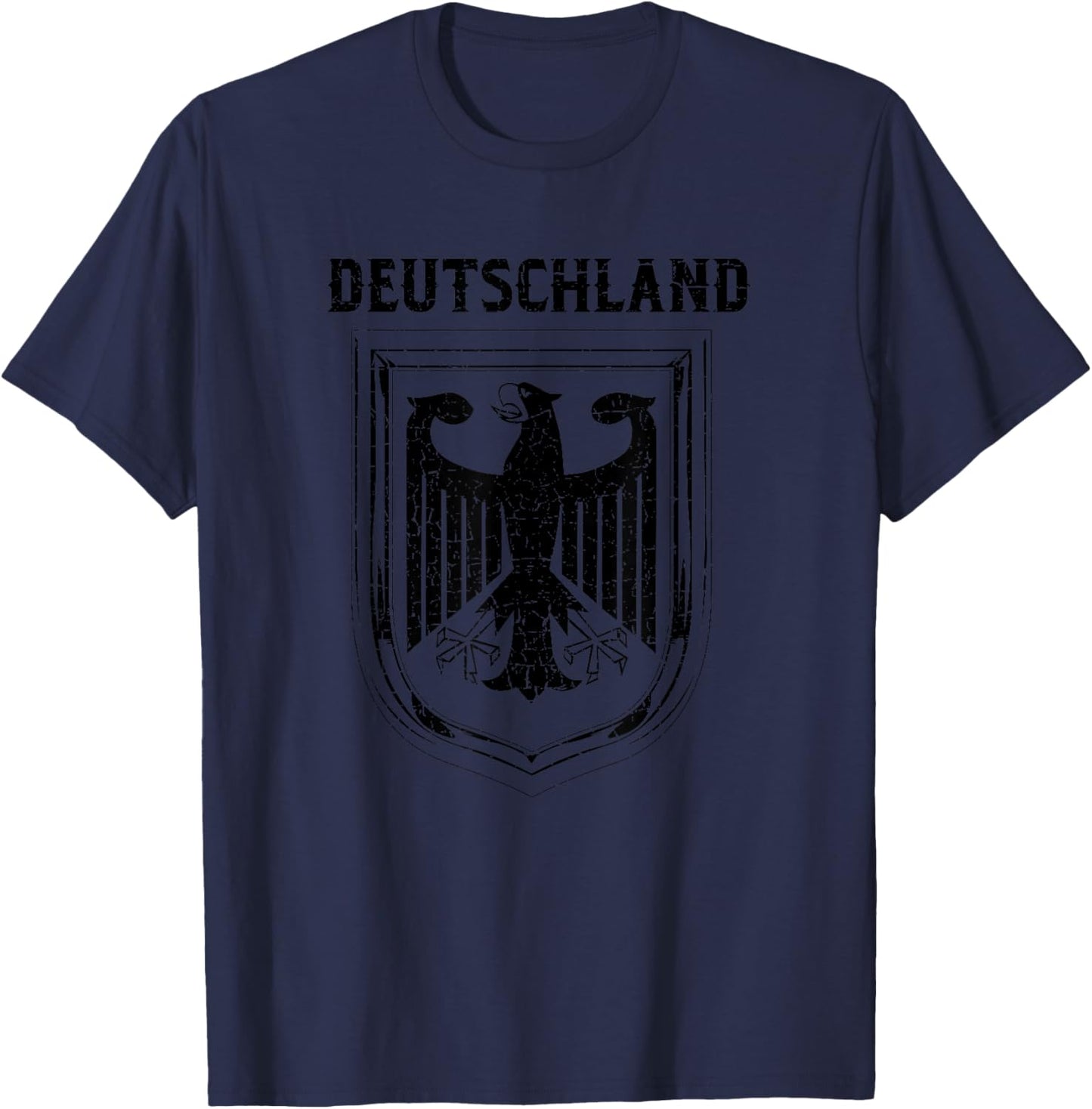 Deutschland Germany Eagle Nationalism Symbol Men Women T-Shirt - T-Shirt | Navy