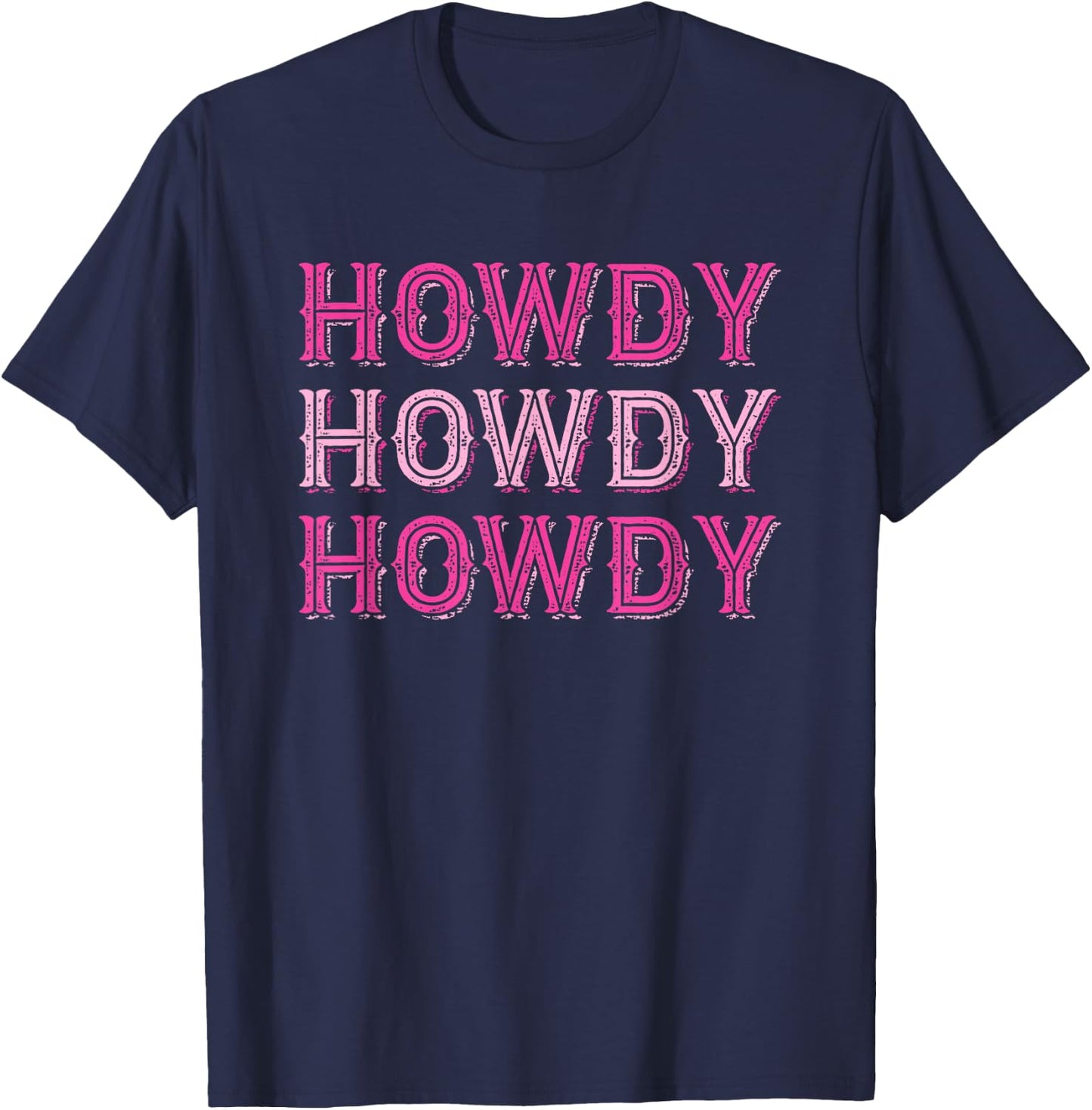Howdy Country Southern Rodeo T-Shirt - T-Shirt | Navy