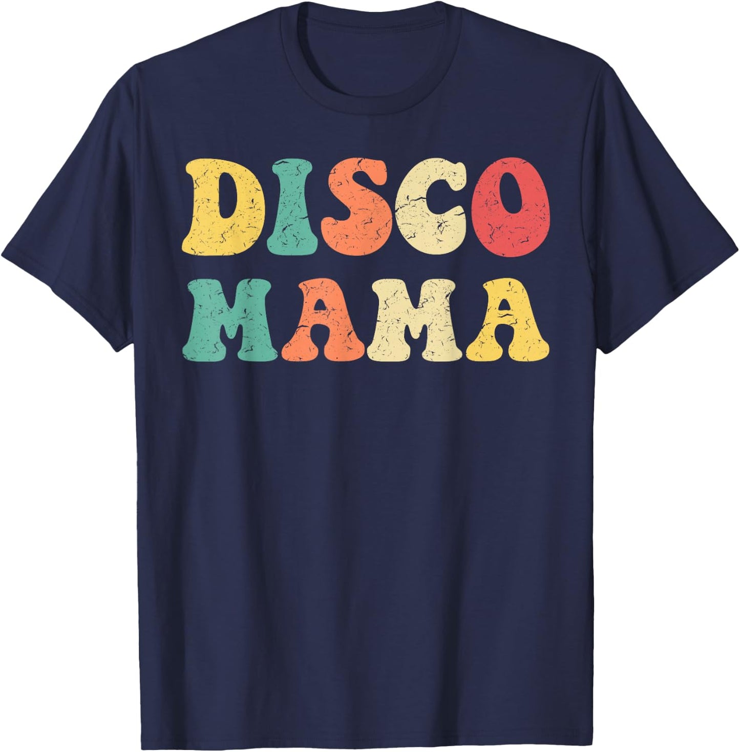 Disco Mama 1970s Disco Queen Matching Couple Shirt T-Shirt - T-Shirt | Navy