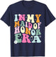 In My Maid Of Honor Era Groovy Funny Bachelorette Party MOH T-Shirt - T-Shirt | Navy