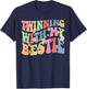Twinning With My Bestie Spirit Week Twin Day Best Friend 70s T-Shirt - T-Shirt | Navy