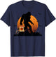 Funny Halloween Bigfoot Trick or Treating Full Moon Bigfoot T-Shirt - T-Shirt | Navy