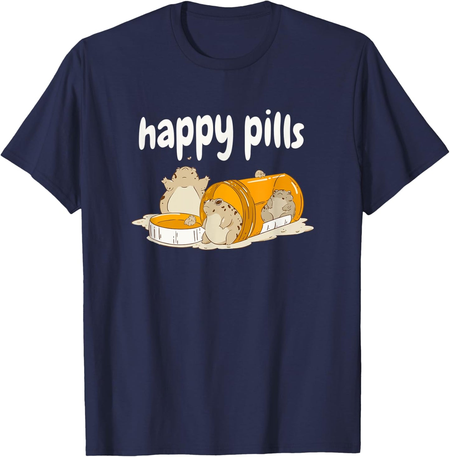 Desert Rain Frog Happy Pills T-Shirt - T-Shirt | Navy