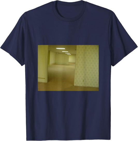 Welcome to The Backrooms Creepypasta Meme T-Shirt - T-Shirt | Navy