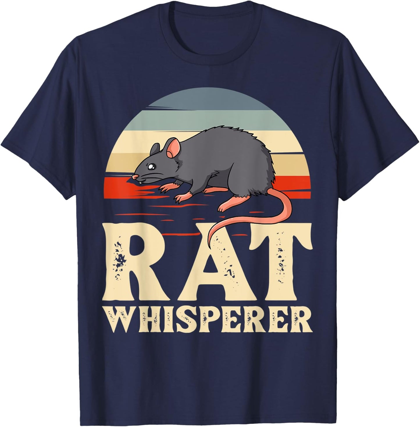 Rat Pet Fancy Rat King Habitat Mouse T-Shirt - T-Shirt | Navy