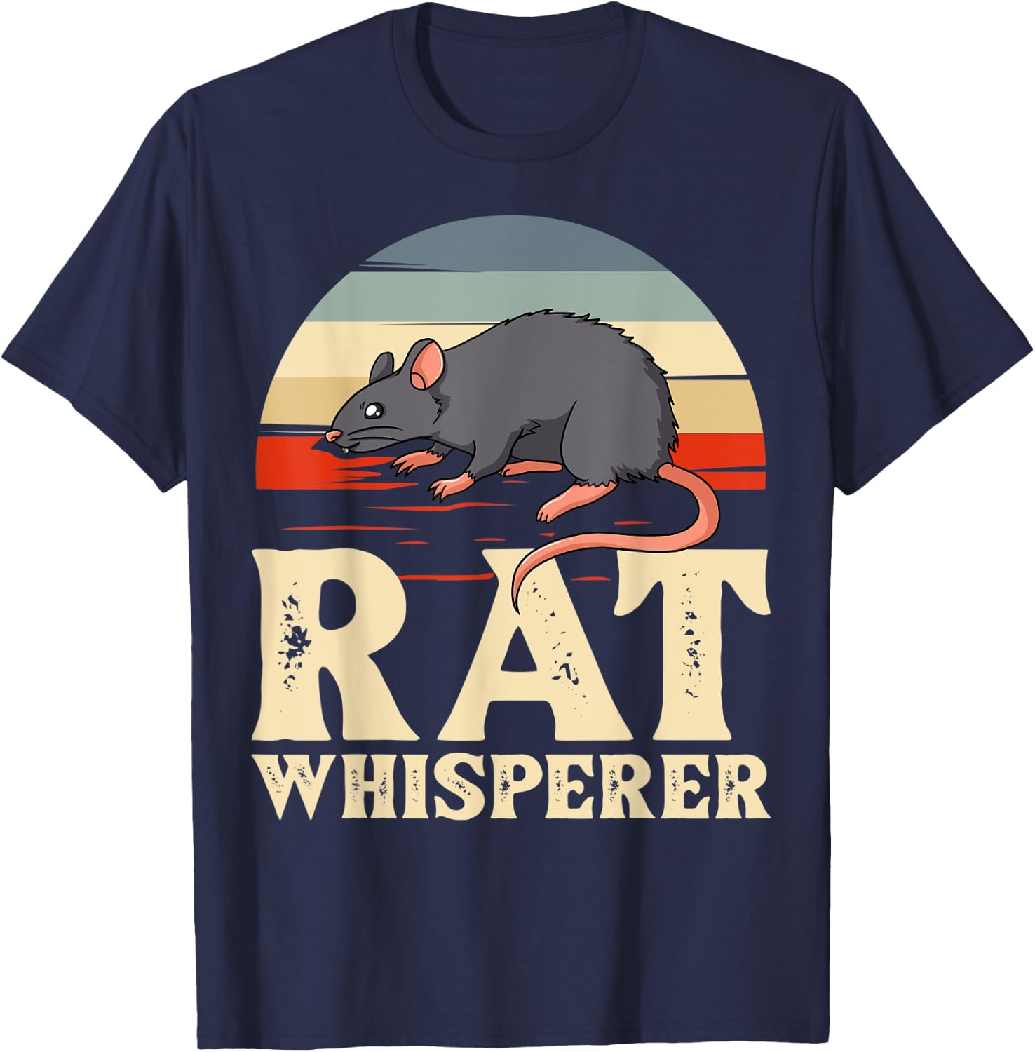 Rat Pet Fancy Rat King Habitat Mouse T-Shirt - T-Shirt | Navy