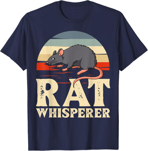 Rat Pet Fancy Rat King Habitat Mouse T-Shirt - T-Shirt | Navy