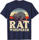 Rat Pet Fancy Rat King Habitat Mouse T-Shirt - T-Shirt | Navy
