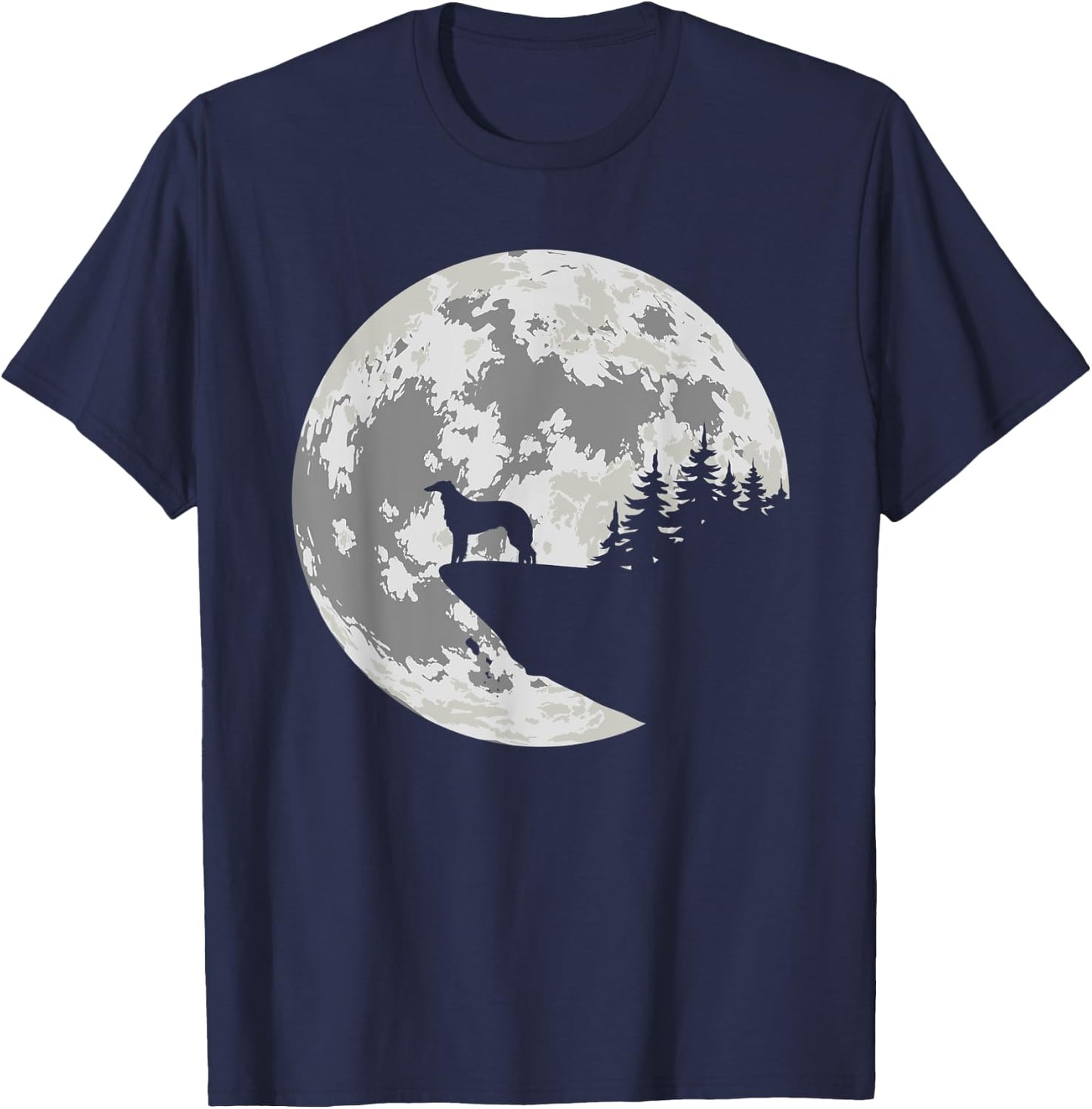BORZOI Apparel And Moon Funny Halloween Costume T-Shirt - T-Shirt | Navy