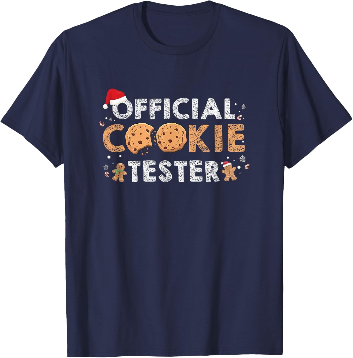Official Cookie Tester - Christmas Cookies T-Shirt - T-Shirt | Navy
