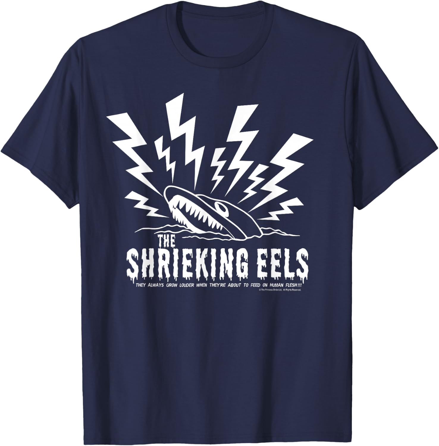 Princess Bride Shrieking Eels T-Shirt - T-Shirt | Navy