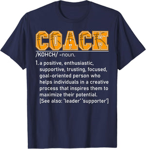 Coach Definition Basketball Coach Women T-Shirt - T-Shirt | Navy